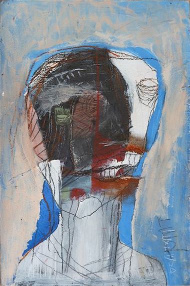 Sans titre / Technique mixte sur panneau bois / Signé en bas à gauche / Contresigné et daté by Melissa Monroe, circa 2015