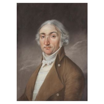 Portrait of a Man in a Brown Coat - Johann Martin von Wagner