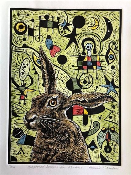 MISPLACED BUNNIES MIRO MADNESS by Annemie Odendaal, 2019