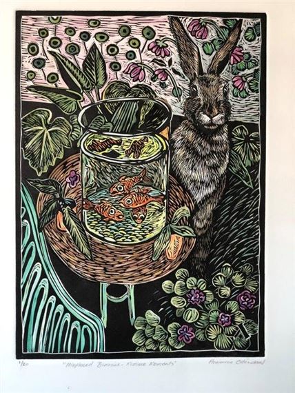 MISPLACED BUNNIES MATISSE MOMENTS by Annemie Odendaal, 2019