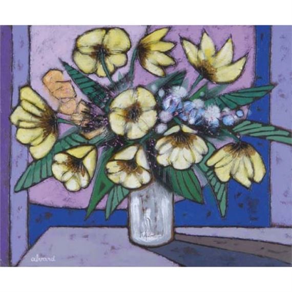 Jules Alvard | Le bouquet jaune | MutualArt