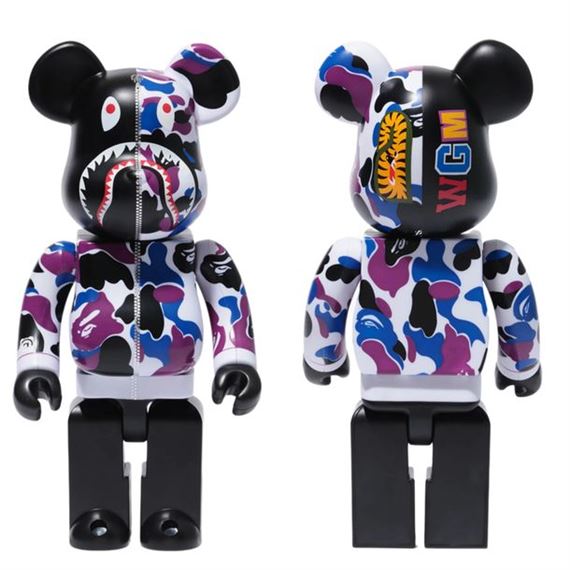 BE@RBRICK - BE@RBRICK ALPHA CAMO SHARK 2023 1000％ Bearbrick Bape (R) x Alpha Camo Shark 2023 1000% - US