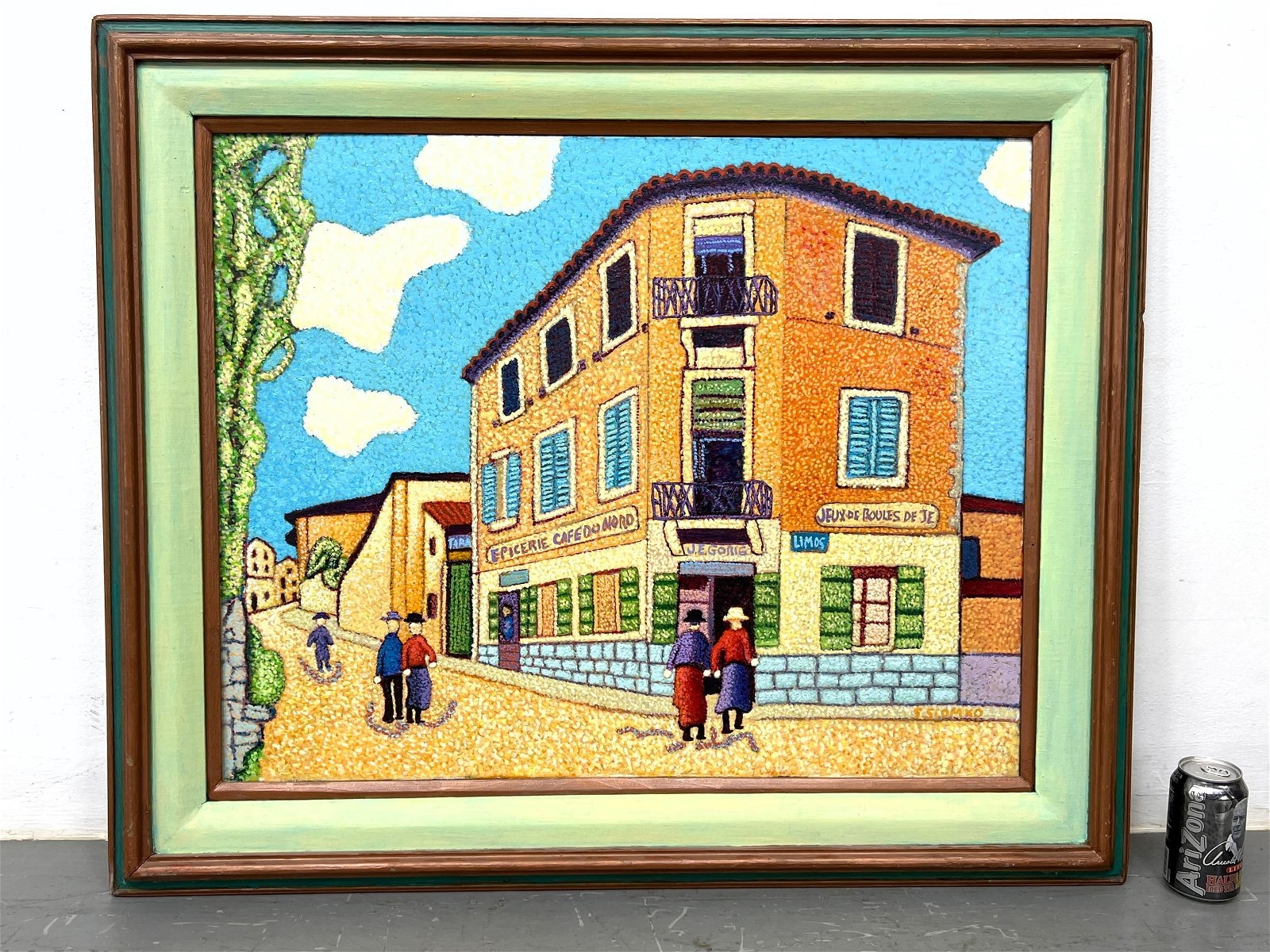 Artwork by Stephen Slomko, Stephen W. Slomko (American 1929-2013) Oil painting on canvas in original frame. (Folk art French, Made of Oil painting on canvas