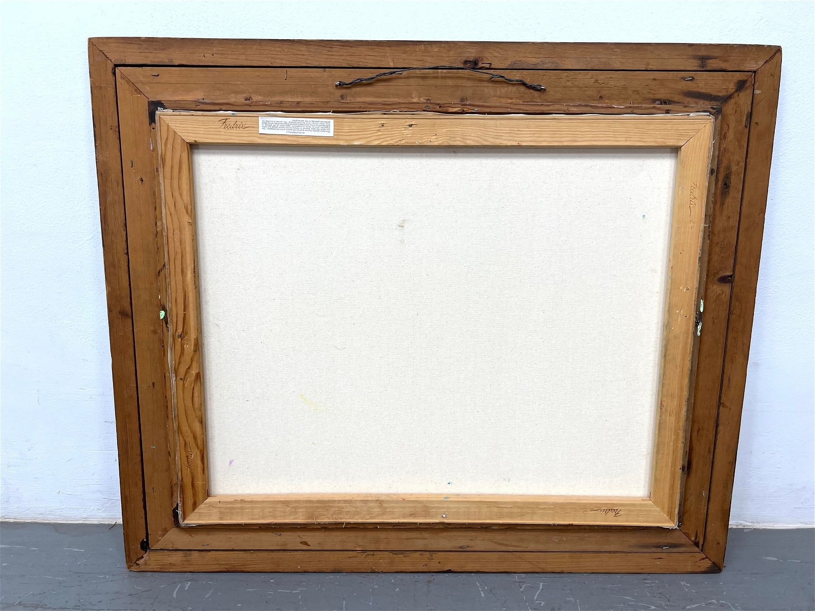 Artwork by Stephen Slomko, Stephen W. Slomko (American 1929-2013) Oil painting on canvas in original frame. (Folk art French, Made of Oil painting on canvas