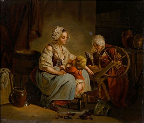 Penitence and forgiveness Two  pendants H - Marie-Marc Antoine Bilcocq