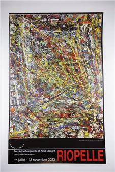 Sans Titre 1950（リオペラ）Riopelle アートポスター Jean-Paul Riopelle | Peinture sans titre - 1950 Original four