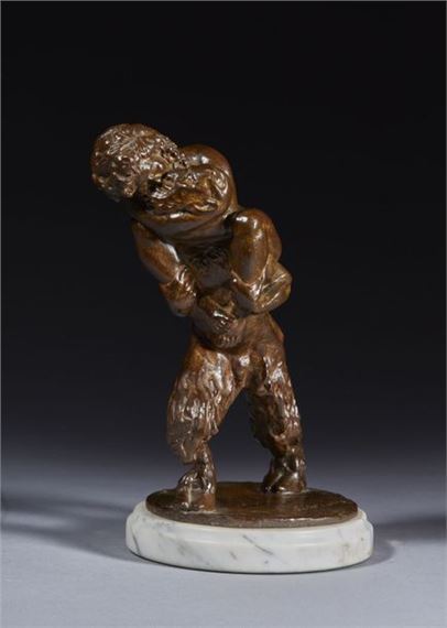 Faun and nymph by Séraphin Soudbinine