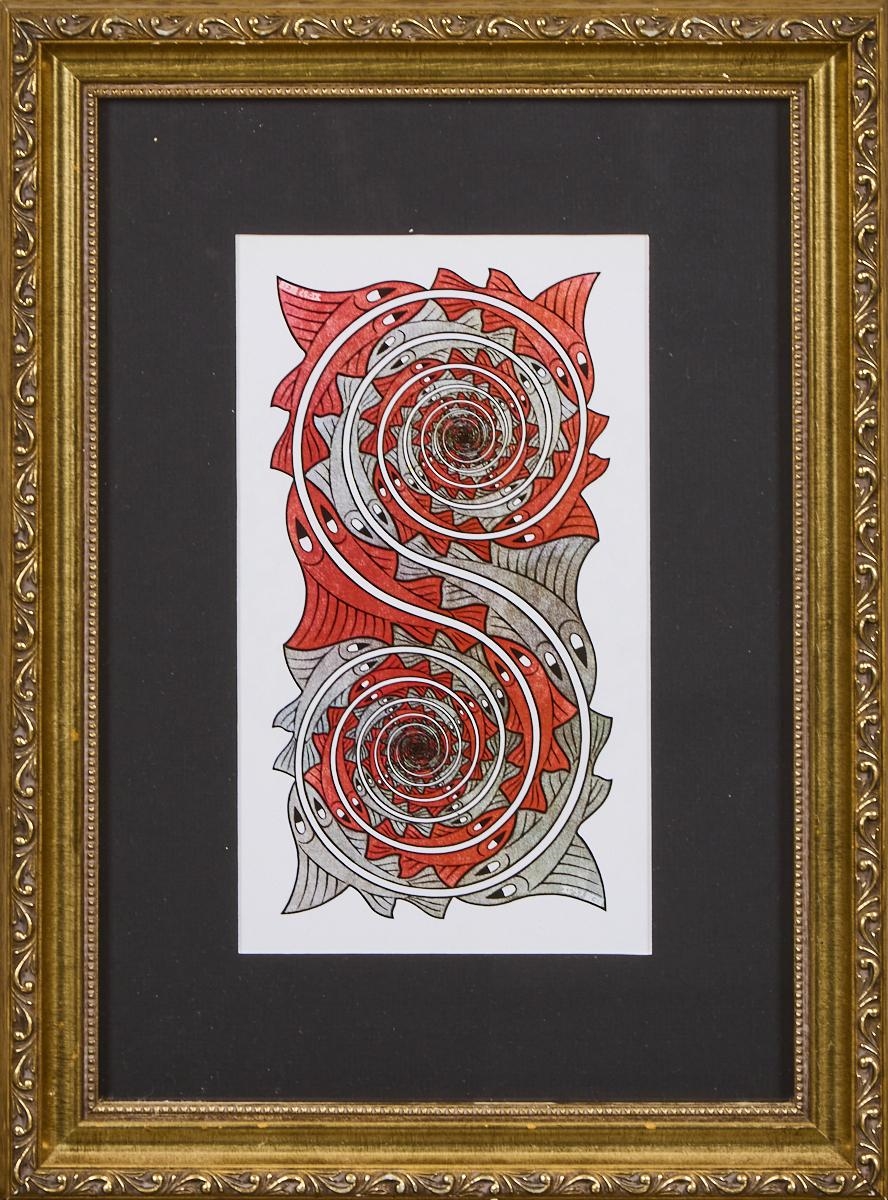 Artwork by Maurits Cornelis Escher, AFTER M C ESCHER Whirlpools