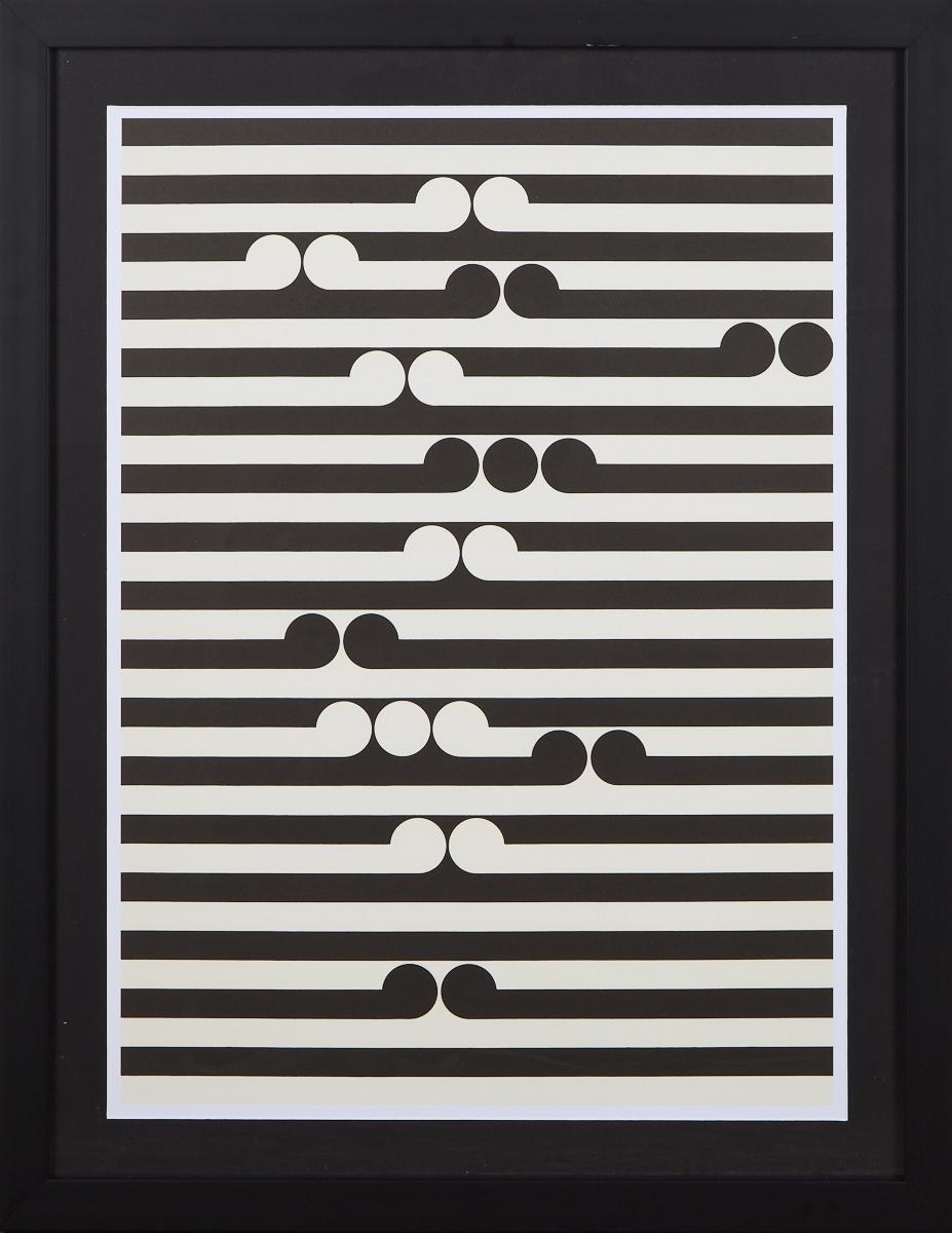 Gordon Walters | A poster of Walters (1919-1985)1977 work, Tama. Framed ...