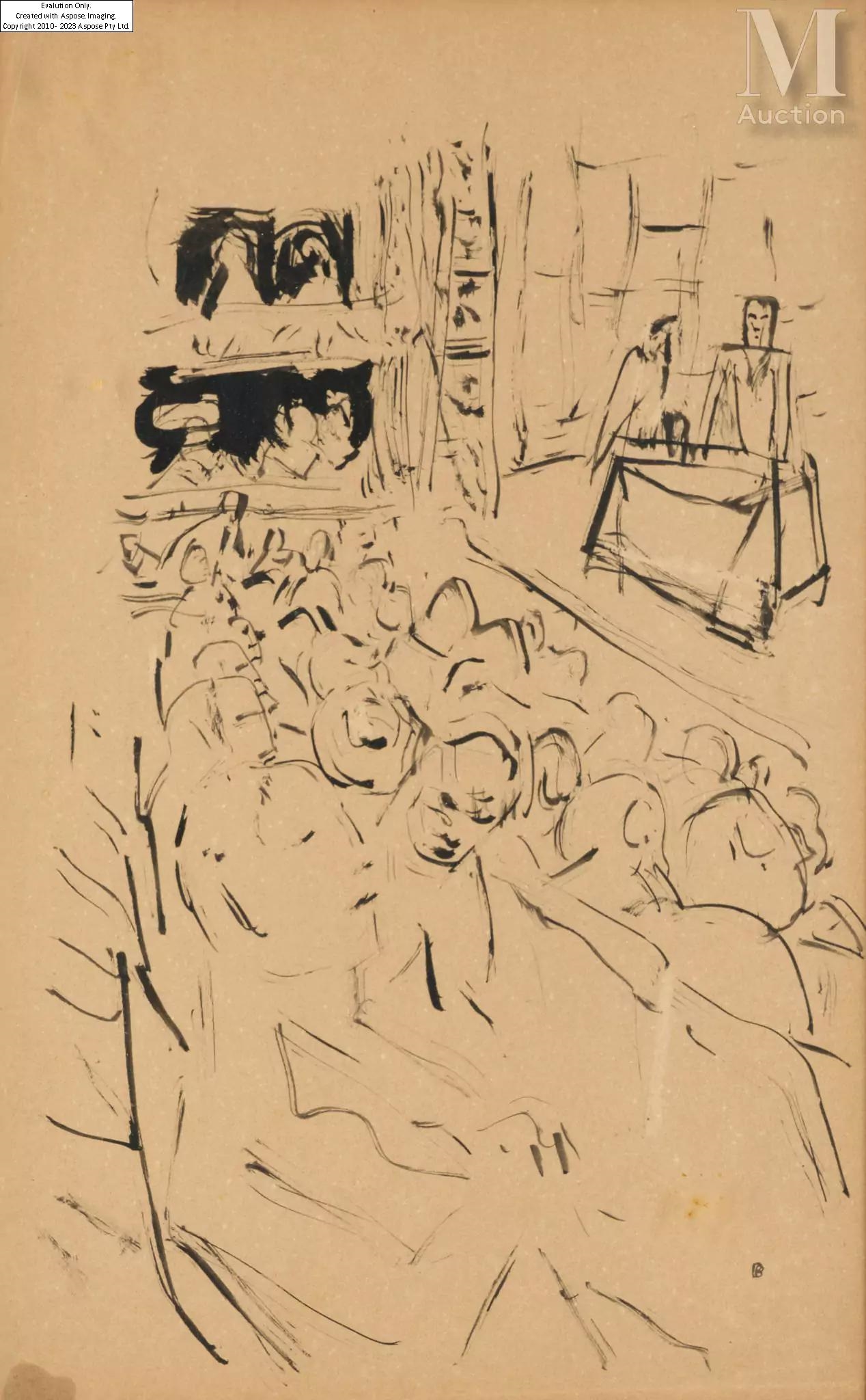 Pierre Bonnard | A l'opéra étude pour Promethée mal enchainé (1867 ...