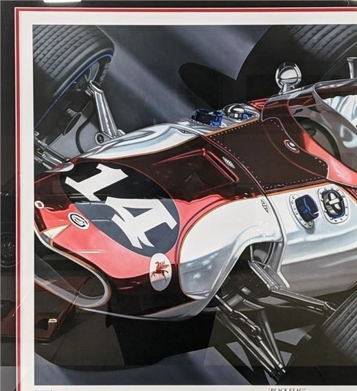 Colin Carter | Colin Carter Black Flag Signed Ruby Print (1966) | MutualArt