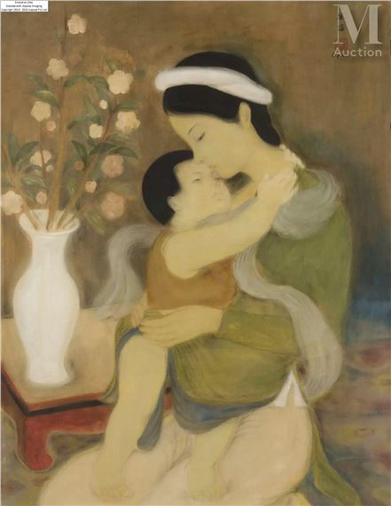 Maternité by Lê Phổ, circa 1940