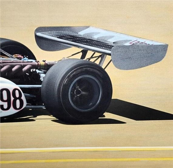 Ken Coles | 1973 Mike Mosley Indy 500 Colorized Photo (1973) | MutualArt