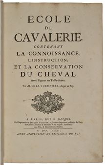 Ecole de cavalerie contenant la connoissance, l'instruction et la conservation du cheval - François Robichon de la Guérinière