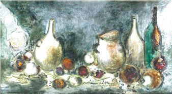 Nature morte aux fruits et pichet - Anne Wall Thomas