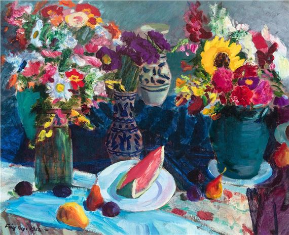 Csendélet by Győző Fáy, 1962