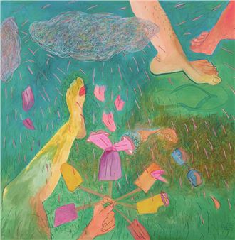 Rola El Hussein: Because The Grass Doesn't Think About Its Garden - Agial Art Gallery