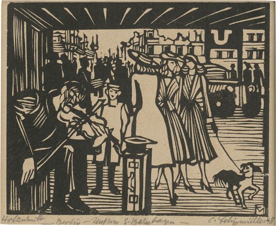"Berlin - Unterm S-Bahn-Bogen" by Conrad Felixmüller, 1948