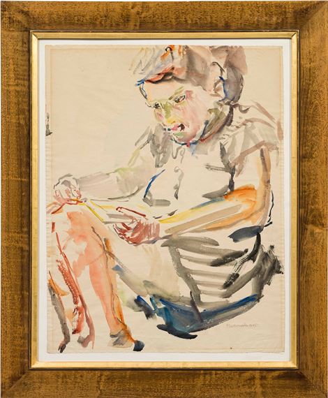 Oskar Kokoschka | Portrait of a woman (1945) | MutualArt