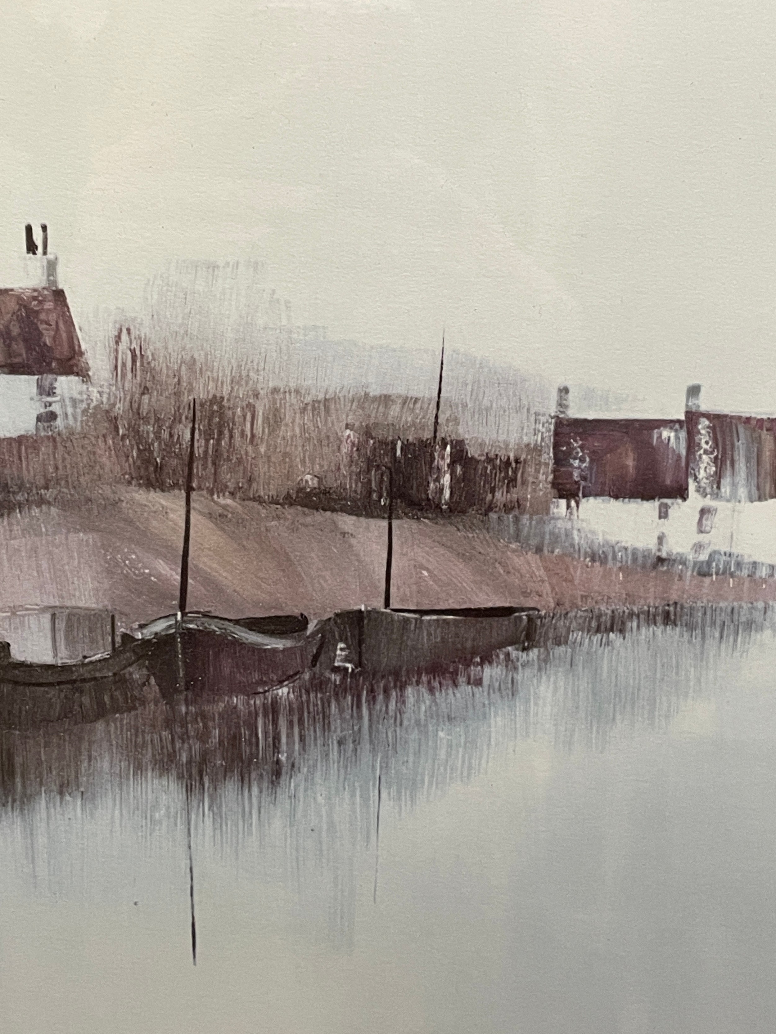 Terence Bennett | TERENCE BENNETT PRINT OF A CANAL SCAPE | MutualArt
