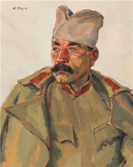 Portrait of a soldier by Wilhelm Thöny, 1916