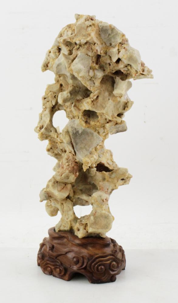 Chinese School | Chinese Gongshi Scholar's Rock Yellow Taihu Stone on ...