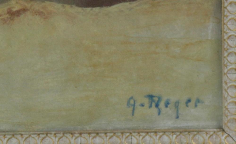 Artwork by G. Roger, G. Roger, Winter Snow in the Mountains, Made of oil on canvas