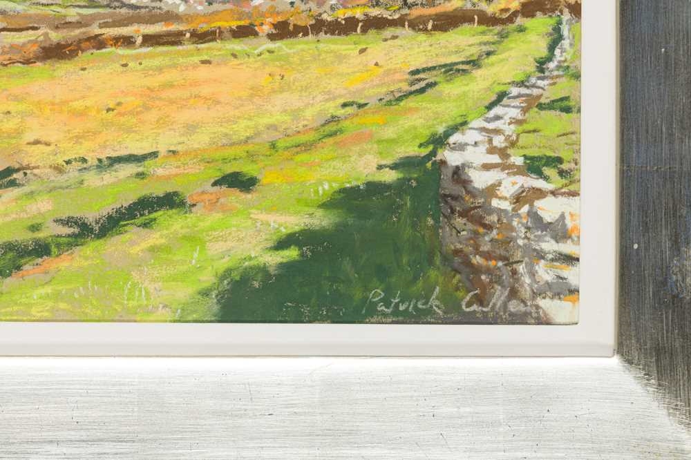 Artwork by Patrick Cullen, 
View over Swanage
signed 'Patrick Cullen' (lower right)

, Made of pastel