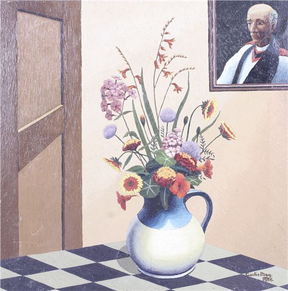 'Blue and White Jug 1956'. by Frederick Newton Curtis Moy, 1956