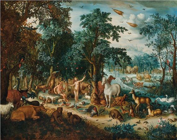 Jan Brueghel the Younger | Adam and Eve in Paradise | MutualArt