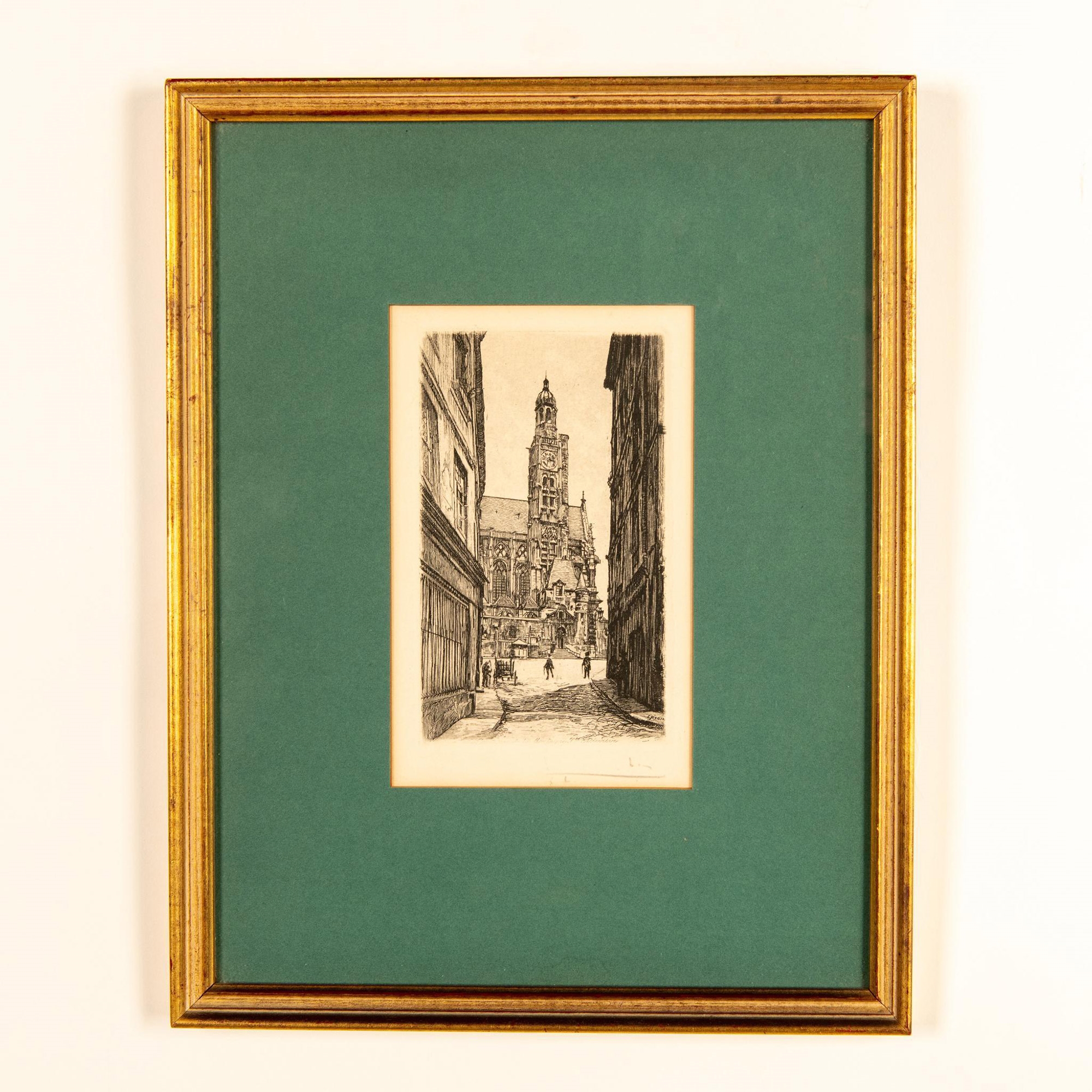 Leopold ROBIN Leopold Robin, Original French Etching on Paper, Signed