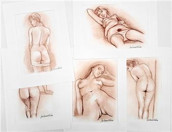 30 erotic drawings, circa 1990 - Jean-bernard Auboin