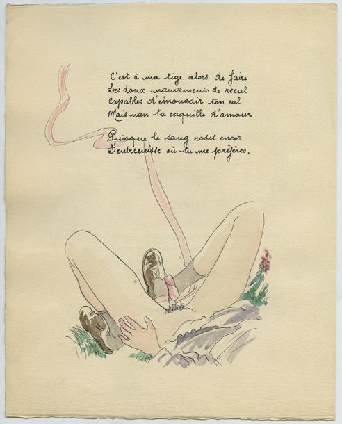 Artwork by Raymond Radiguet, Raymond RADIGUET. ROJAN, in the spirit of. Vers libres, par ? Aux dépens d'un amateur pour le profit de quelques autres, Made of Arches vellum