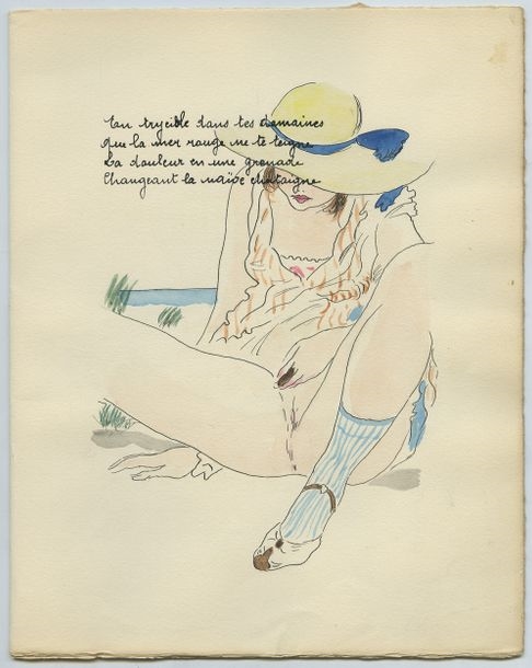Artwork by Raymond Radiguet, Raymond RADIGUET. ROJAN, in the spirit of. Vers libres, par ? Aux dépens d'un amateur pour le profit de quelques autres, Made of Arches vellum