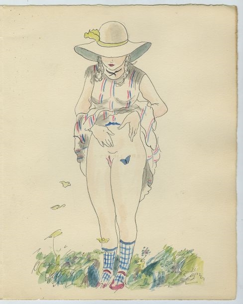 Artwork by Raymond Radiguet, Raymond RADIGUET. ROJAN, in the spirit of. Vers libres, par ? Aux dépens d'un amateur pour le profit de quelques autres, Made of Arches vellum