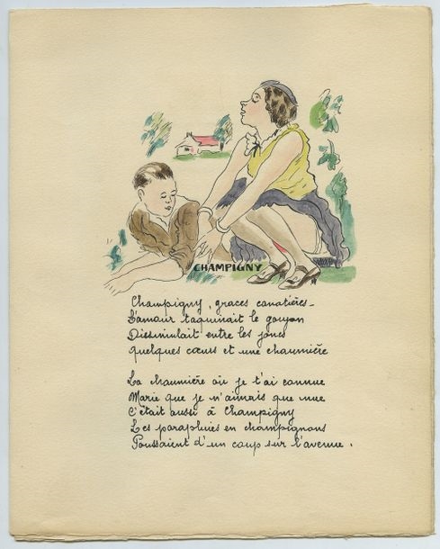 Artwork by Raymond Radiguet, Raymond RADIGUET. ROJAN, in the spirit of. Vers libres, par ? Aux dépens d'un amateur pour le profit de quelques autres, Made of Arches vellum