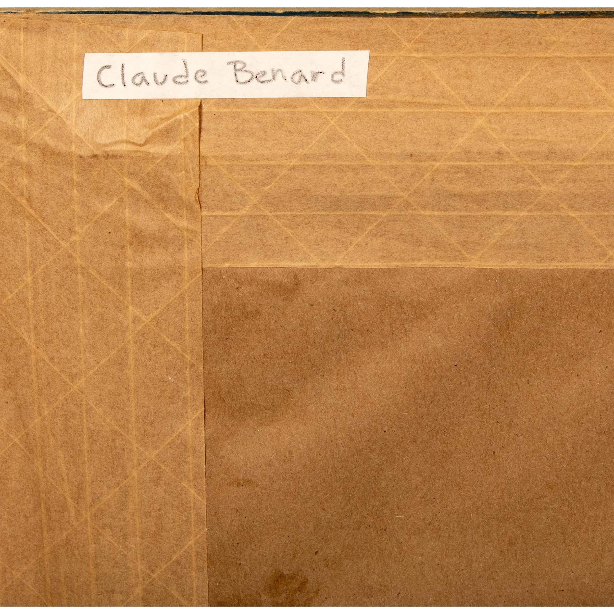 Artwork by Claude Benard, Claude Benard, Original Oil on Canvas, Child Portrait Signed, Made of oil on canvas