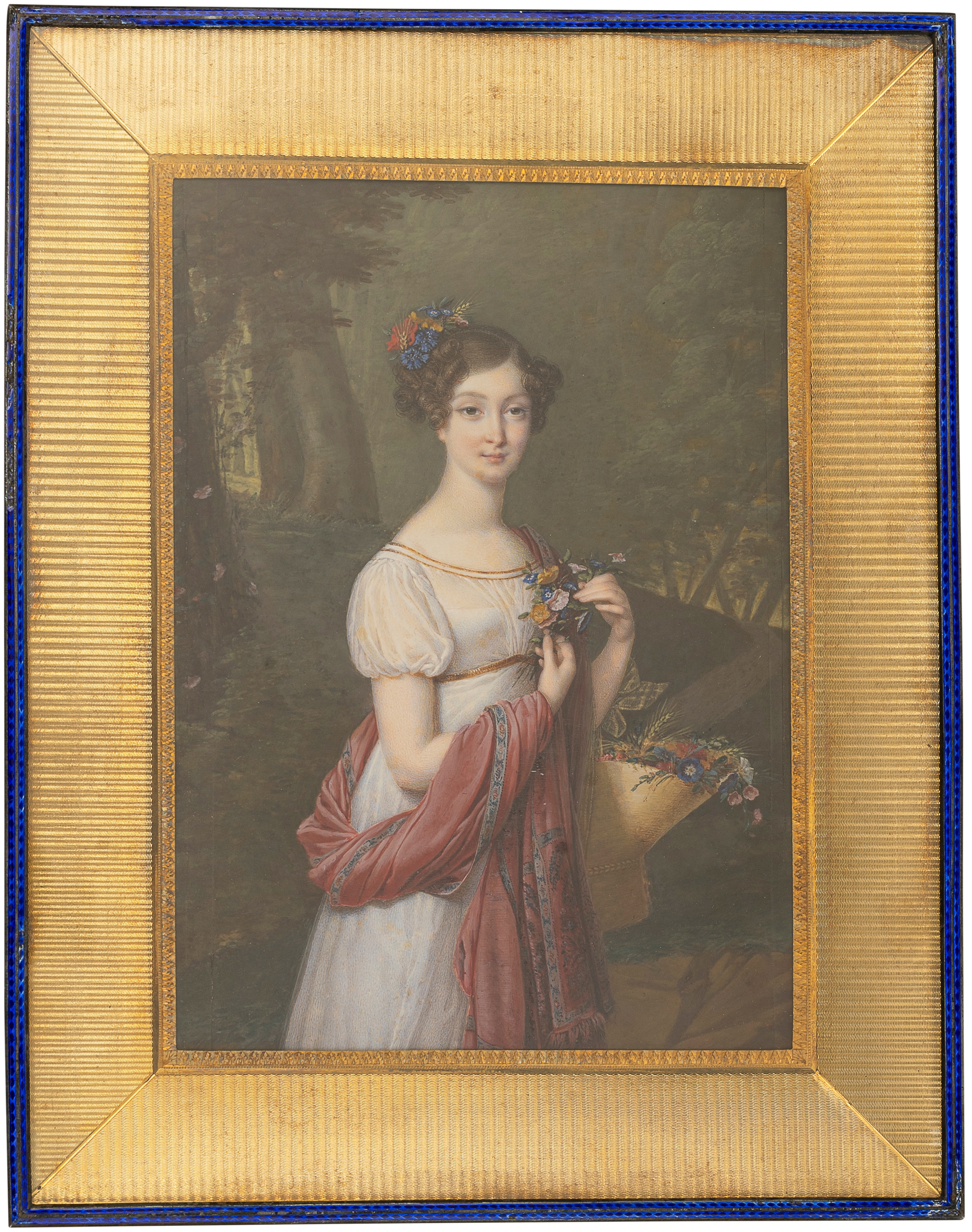 Françoise J. Lenoir Rouillard | Portrait einer Dame weissem Kleid mit ...