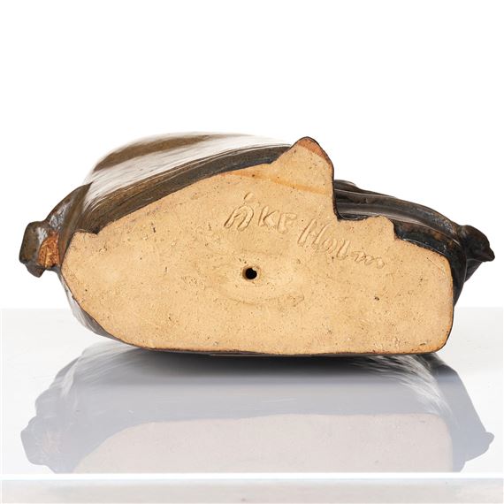 Åke Holm | Saul and David, a stoneware sculpture, Höganäs, Sweden