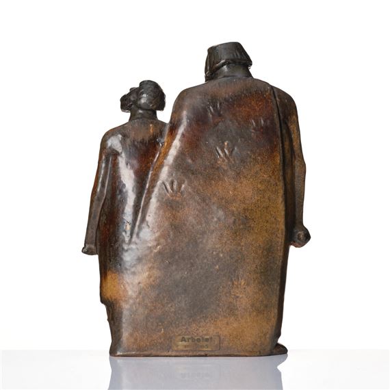 Åke Holm | Saul and David, a stoneware sculpture, Höganäs, Sweden