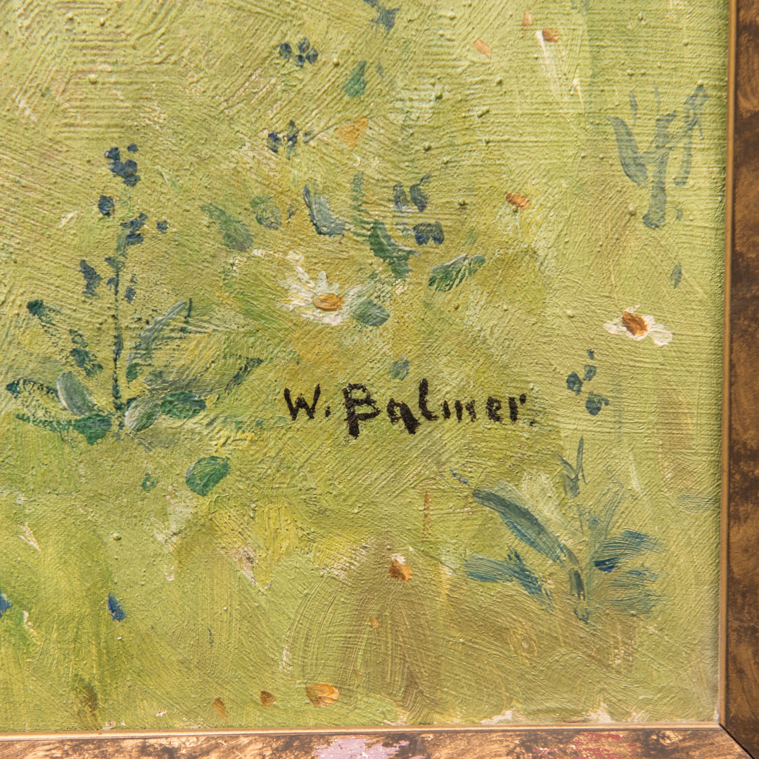 Artwork by Paul Friedrich Wilhelm Balmer, children making music in landscape, Made of oil on canvas