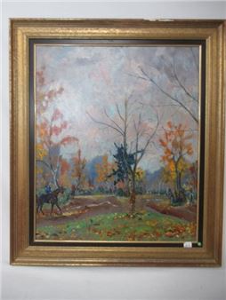 Rond Poniatowski, autumn 1992 - Gérard Carette