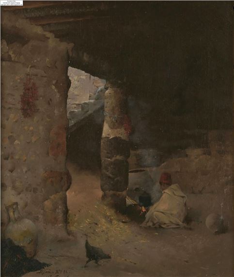 Le foyer by Gustave Nicolas Pinel