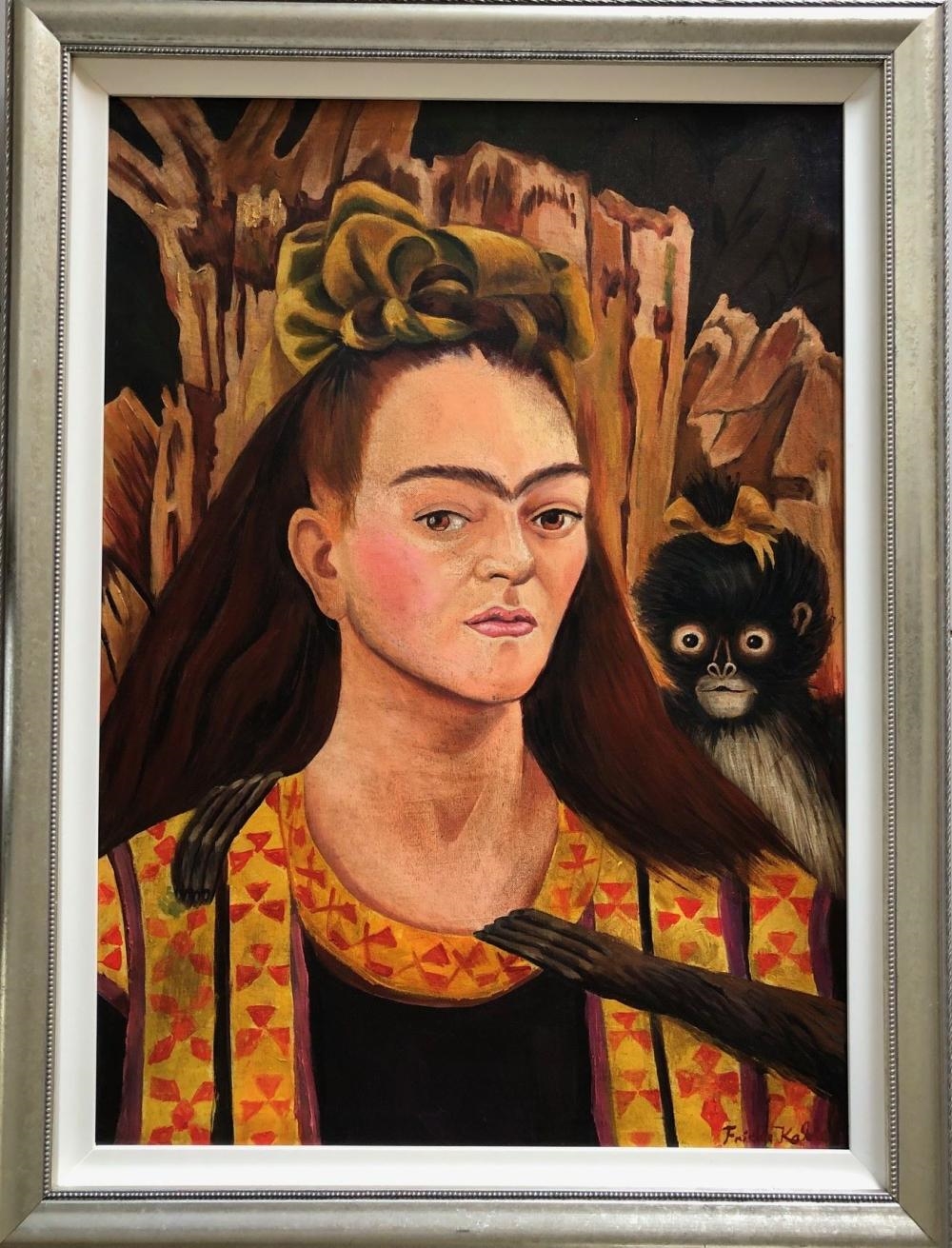 Frida Kahlo Girl with Death Mask (1938) MutualArt