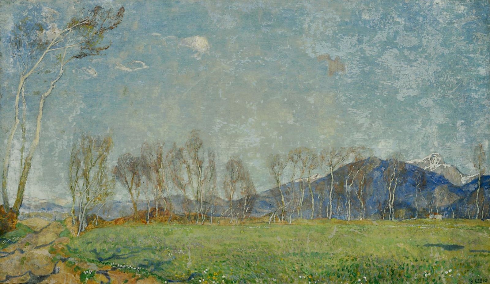 Artwork by Ludwig von Hofmann, Frühlingslandschaft