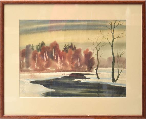 Jekabs Springis | Winter landscape (1969) | MutualArt