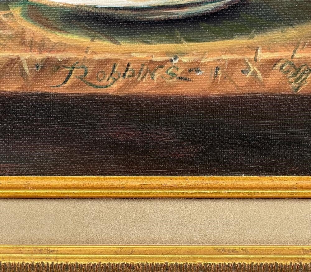 Artwork by Christopher Robbins, Peaches And Melon, Made of OIL ON BOARD