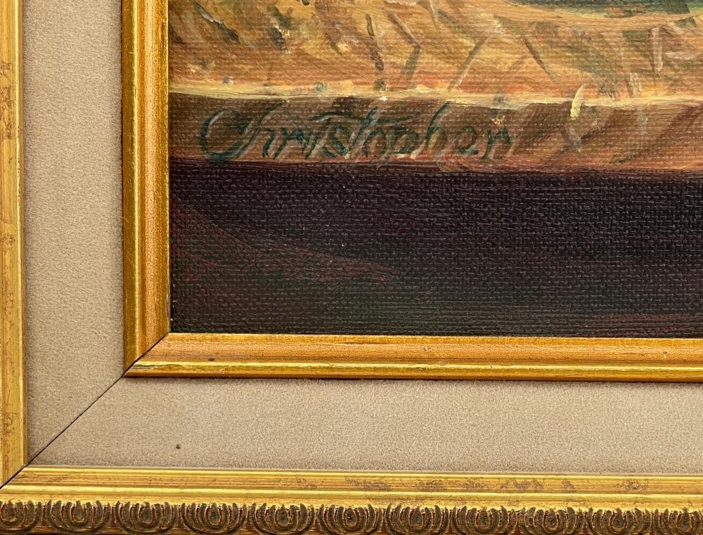 Artwork by Christopher Robbins, Peaches And Melon, Made of OIL ON BOARD