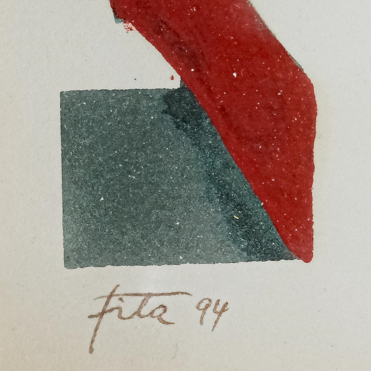 Artwork by Domènec Fita i Molat, Sin título, Made of Aguada sobre papel