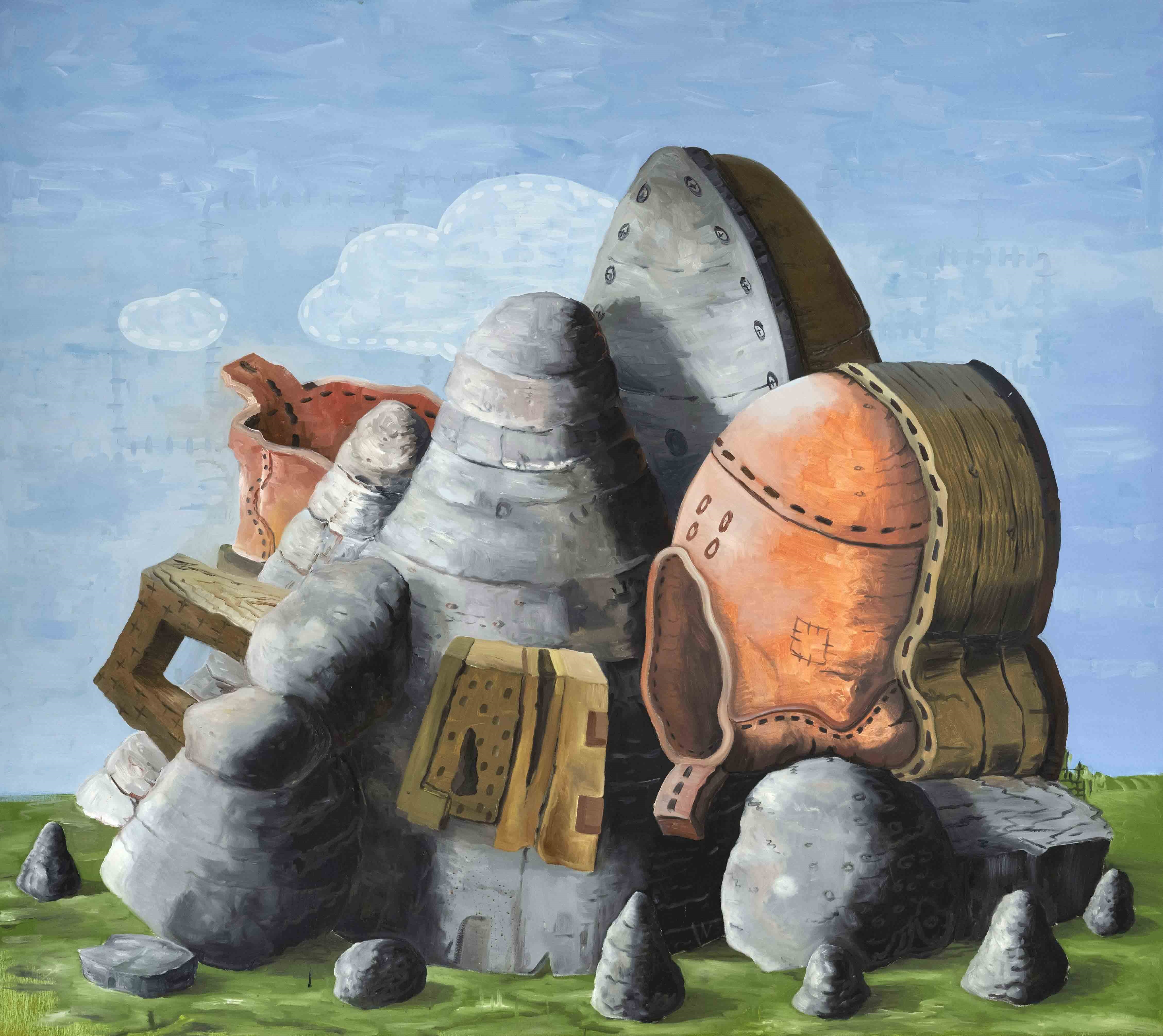 Artwork by Thorsten Spiekermann, monumentales Gemälde “Love and Fortune“, Made of Öl auf Lwd